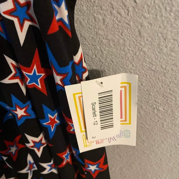 Lularoe Americana Scarlet size 12 - Picture 2 of 2